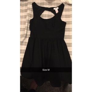 Black dress with cut out back
